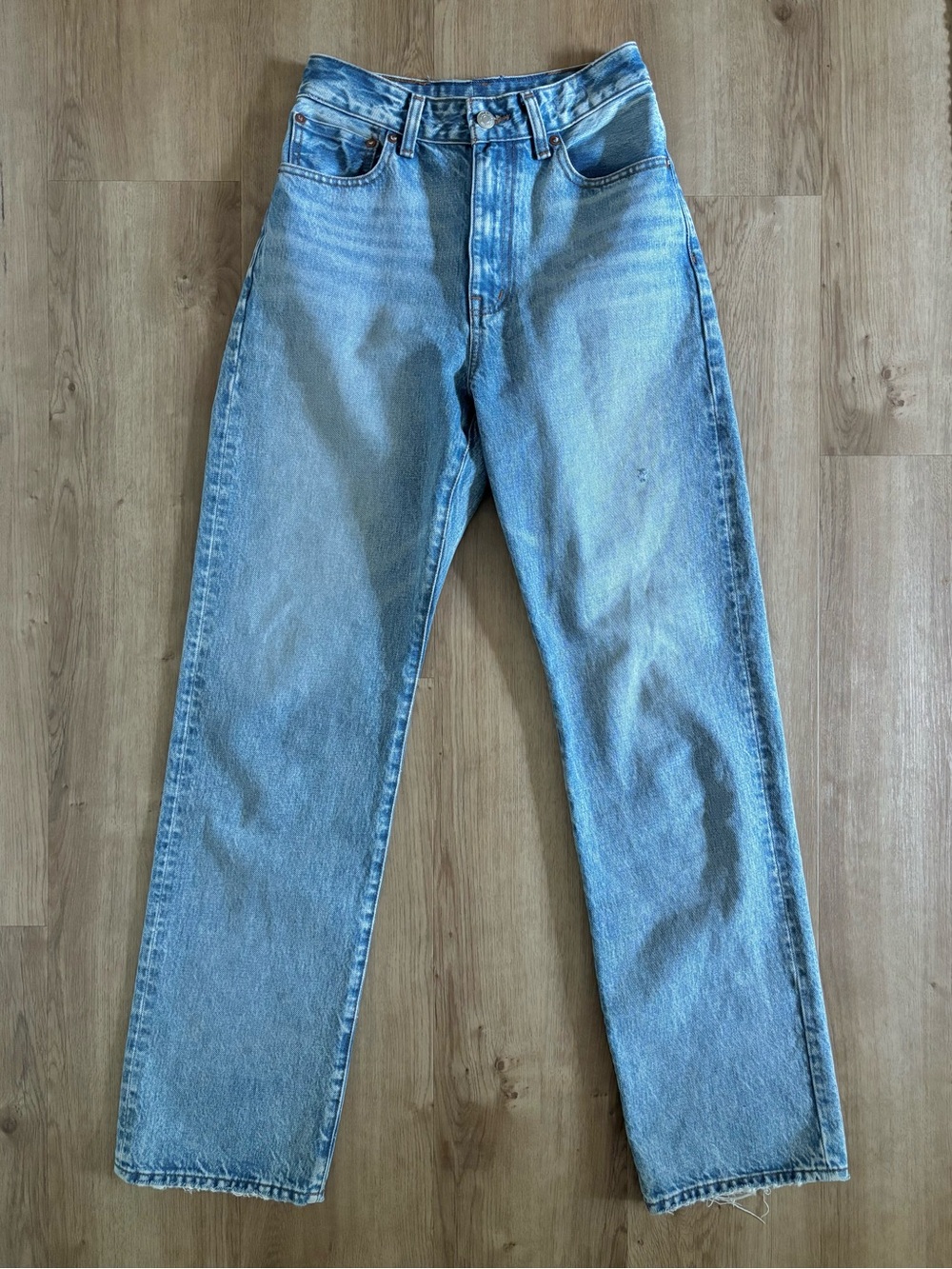 Madewell Curvy ‘90’s Straight Jeans Women’s 25 Classic Light Blue
